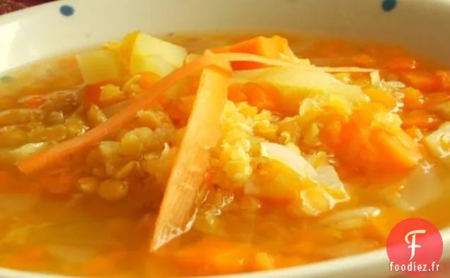 Soupe aux Carottes et Lentilles