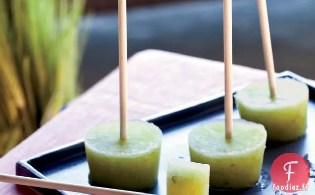 Cucumber-Lime Pops au Gin