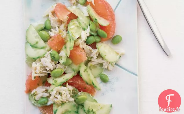 Salade de Crabe Concombre-Pamplemousse