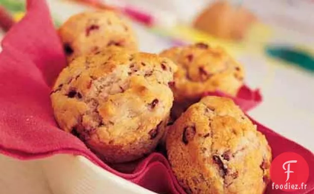 Muffins Aux Canneberges Fraîches