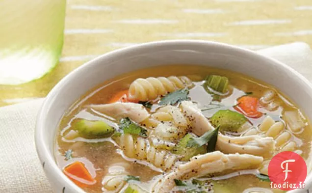 Soupe de Nouilles Au Poulet Rapide