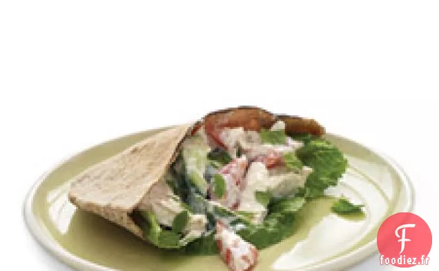 Salade De Poulet Aux Tomates Et Au Concombre