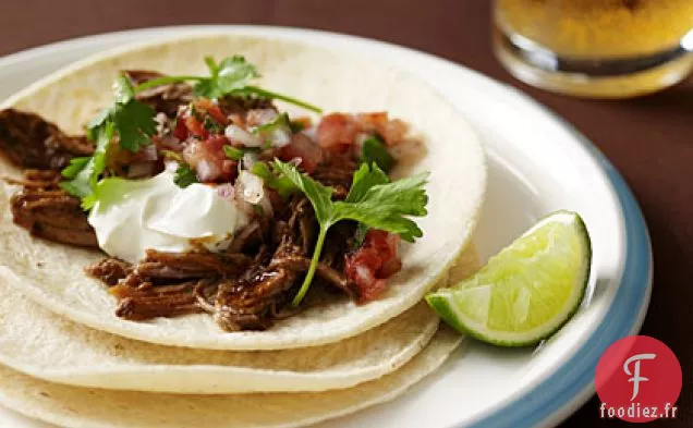 Tacos au Porc Effiloché