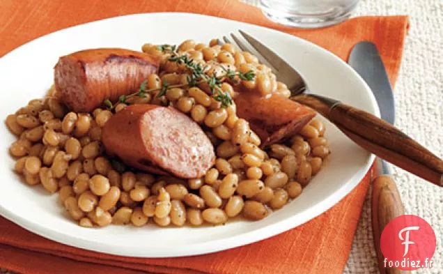 Petits Haricots avec Saucisse Fumée
