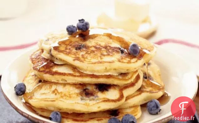 Crêpes au Babeurre aux Bleuets
