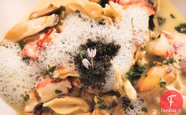 Crustacés au Bouillon de Beurre et Émulsion de Miel