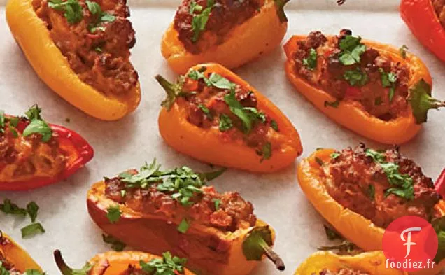 Poivrons Farcis au Chorizo et au Fromage de Chèvre