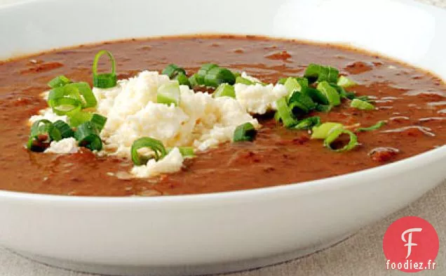 Soupe Potiron- Haricots Noirs