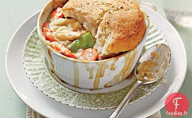 Tarte au Poulet Facile Garnie de Biscuits
