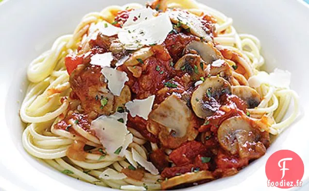 Spaghetti aux Champignons et aux Herbes