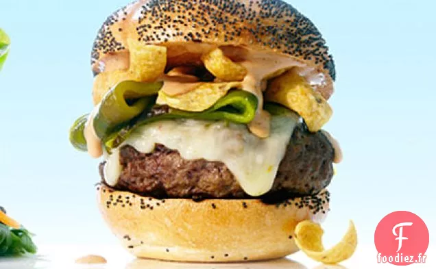 Hamburgers Verts au Chili et Frito du Nouveau-Mexique