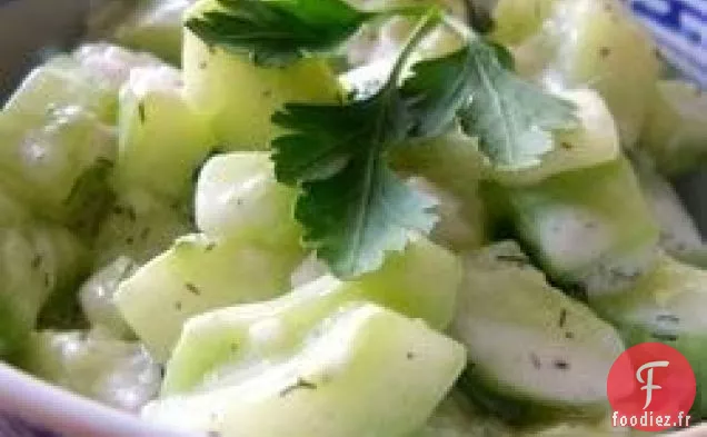 Concombres à la Crème Sure