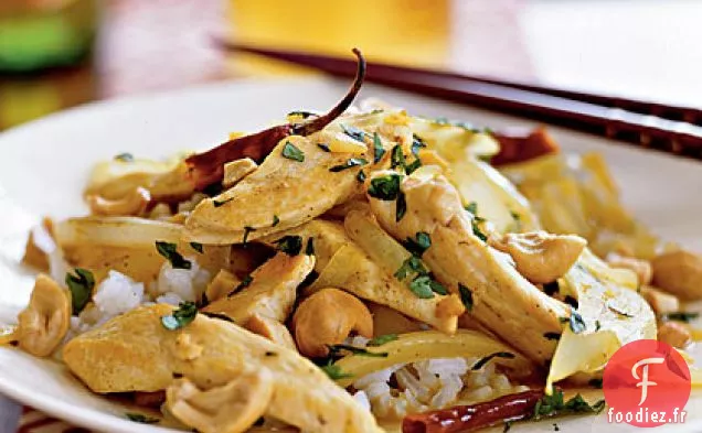 Poulet au Curry et Noix de Cajou