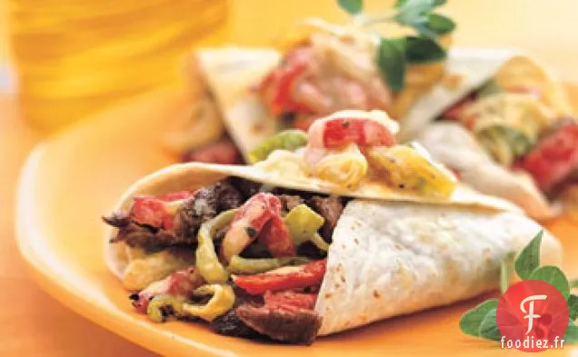 Burritos de Boeuf Rio Grande aux Poivrons rôtis