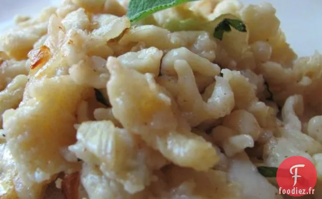 Spaetzle au Beurre Brun de Sauge
