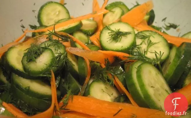 Salade d'Aneth Aux Carottes Et au Concombre