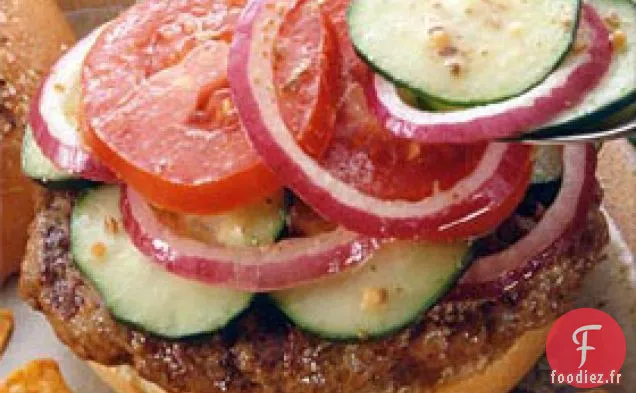 Hamburgers À La Relish De Concombre
