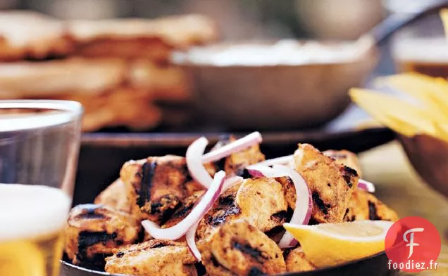 Tikka de Poulet au Raita de Concombre