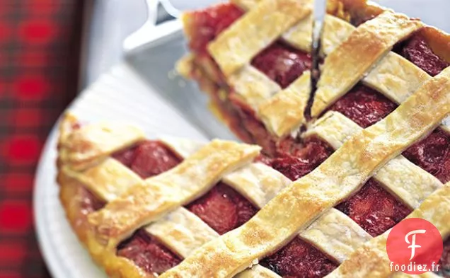 Tarte à la Rhubarbe et au Chocolat Blanc