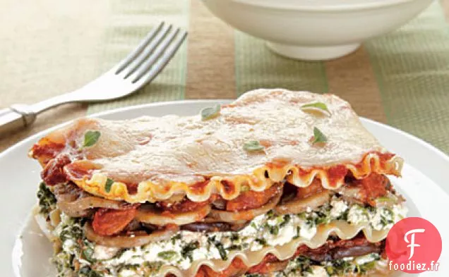 Lasagne aux Épinards et Champignons