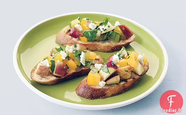 Salsa de Roquette, Tomate Jaune et Nectarine