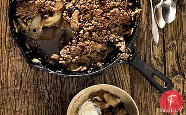 Croustillant aux Pommes et aux Poires au four à la poêle