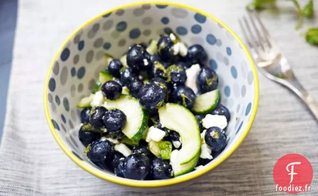 Salade de Concombre aux Myrtilles