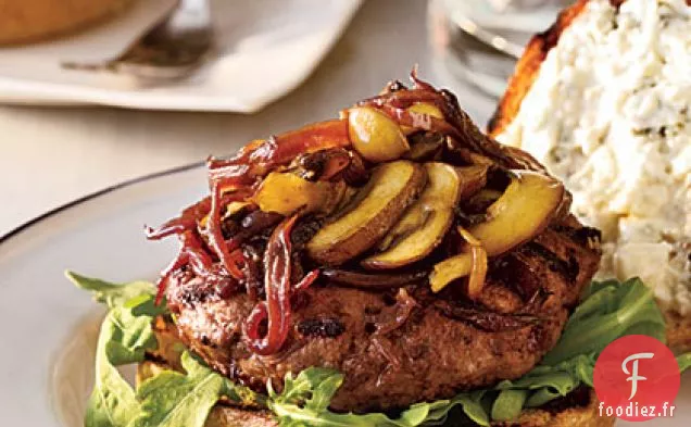 Cabernet - Burgers Balsamiques aux Champignons et Oignons Sautés