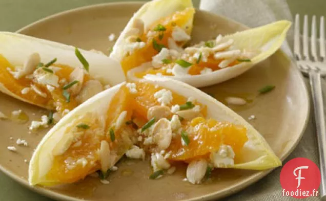 Salade d'Endives Aux Oranges et au Fromage de Chèvre