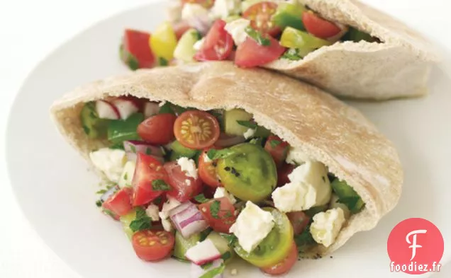 Sandwichs Pita à la Salade Grecque