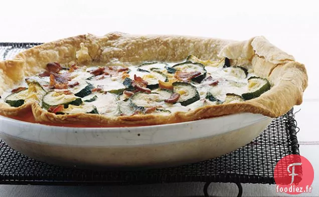 Quiche de Courgettes, Bacon et Gruyère