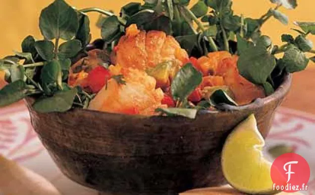 Salade de Pétoncles tiède au Citron Vert et à la Coriandre