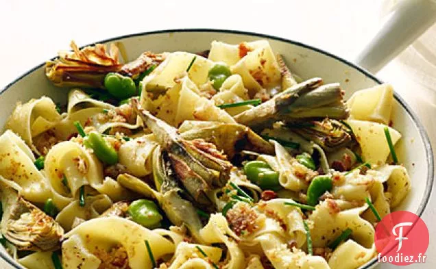 Pappardelle d'Artichaut et de Fava