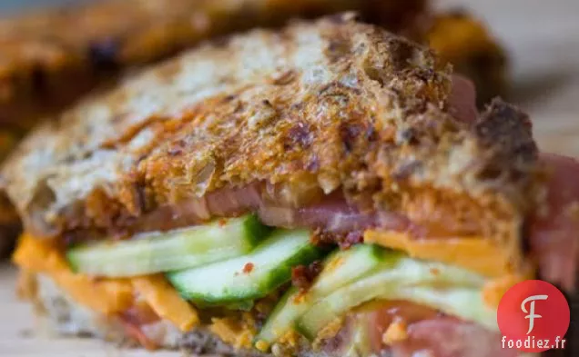 Panini Feu Et Glace: Cheddar Au Concombre Harissa