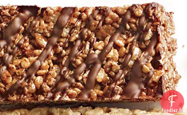 Barres Croustillantes Moelleuses Au Chocolat Double