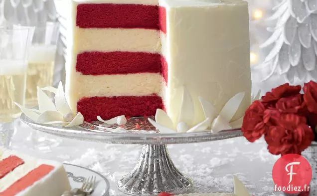 Gâteau au Fromage au Chocolat Blanc Velours Rouge