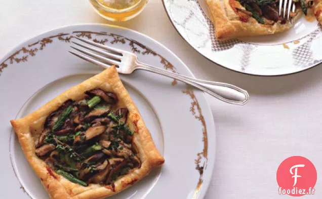 Tartes aux Asperges et Champignons