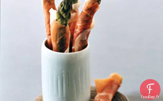 Asperges Enrobées de Prosciutto au Beurre de Truffe