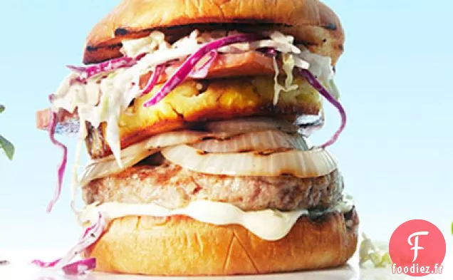 Hamburgers de Porc Hawaïens
