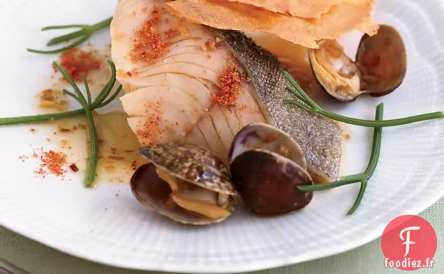 Morue en Poudre de Jambon et Gaufrettes à l'Ail