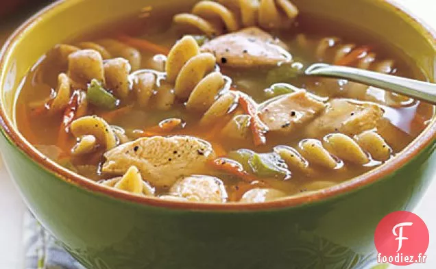 Soupe de Pâtes Au Poulet