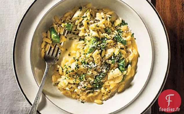 Orzotto aux Asperges Vertes et Blanches