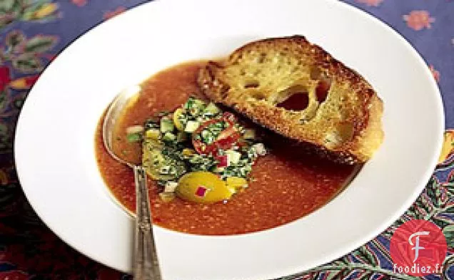 Soupe De Tomates Fraîches, Style Gaspacho