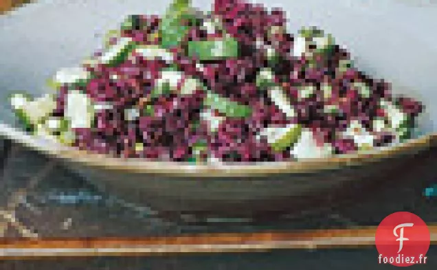 Salade de Concombre Persan et Riz Violet