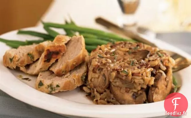 Timbales de Champignons Sauvages et de Riz