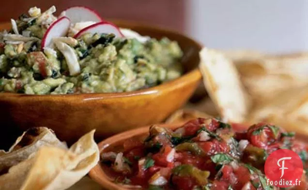 Salsa de Molcajete (Salsa de Tomates Rôties et Chili Vert)