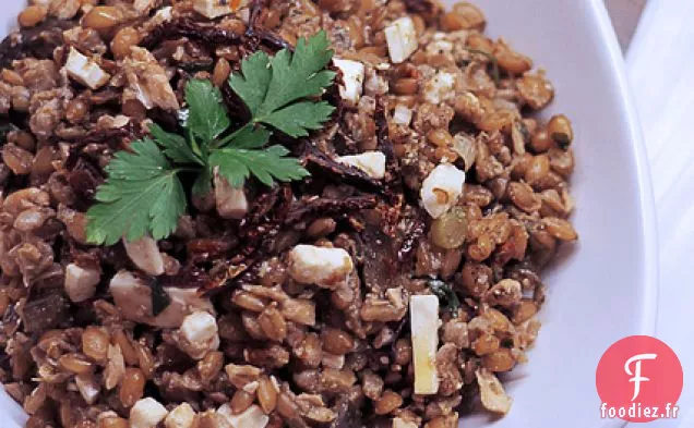 Épeautre, Feta Et Aubergines