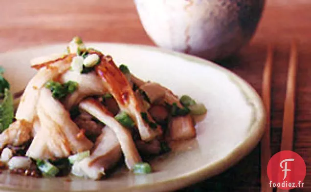 Aubergines Grillées À L'Ail Et Oignons Verts
