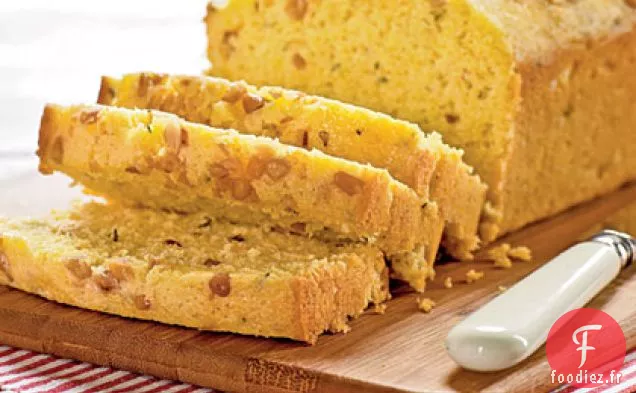 Pain Rapide à la Semoule de Maïs Au Citron et au Thym