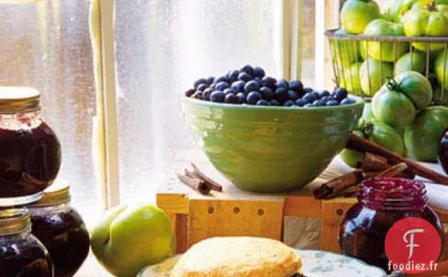 Confiture de Tomates Vertes et de Myrtilles